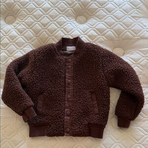Jamie Kay Chocolate Brown Kids Sherpa Jacket